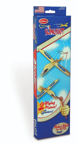 Guillows #37T 12" Sling Shot TWIN PACK- Balsa Glider (2)