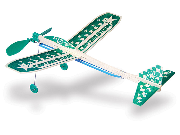 Guillows #44 12" Captain Storm - Motorplane (8324790976749)