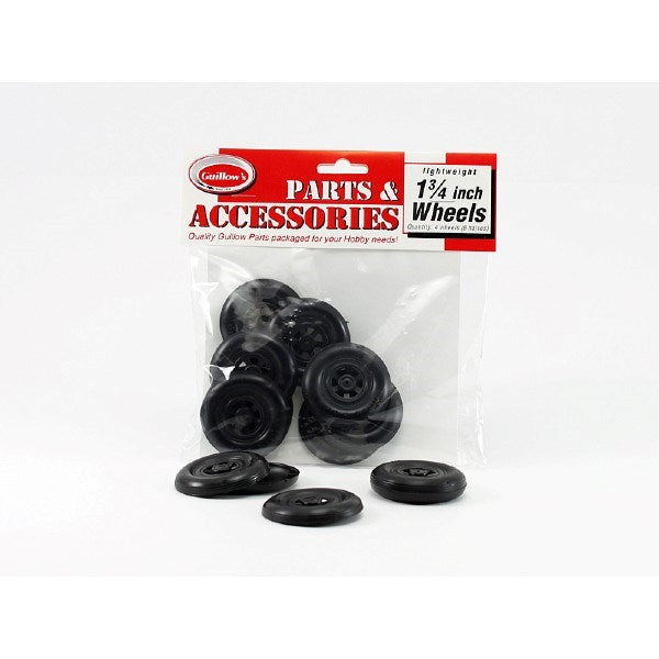 zGuillows #115 1-3/4" Plastic Black Wheel Halves (8pk) - Creates 4 Wheels (7859176964333)