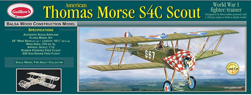 Guillows 0201LC 1/12 WW1 Thomas Morse Scout - Hobby City NZ (7654659391725)