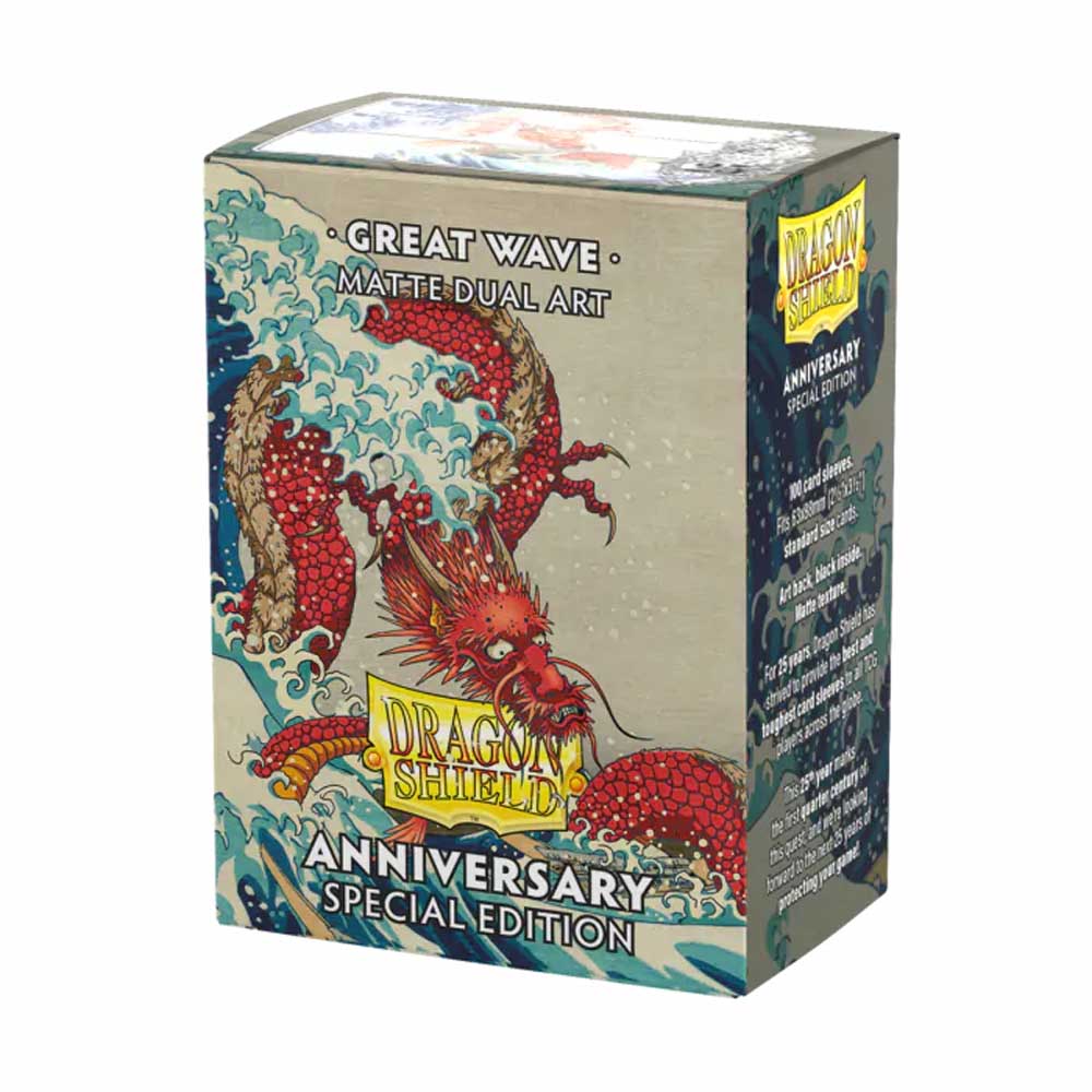 Dragon Shield Sleeves (100) Matte Dual Art Archive Reprint Great Wave