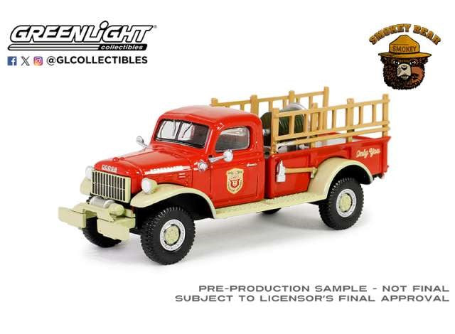 GreenLight GL-38060-A 1/64 1946 Dodge Power Wagon Fire Truck (8622150910189)