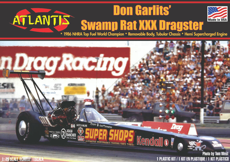 Atlantis Models H7152 1/25 DGarlits Swamp Rat Dragster