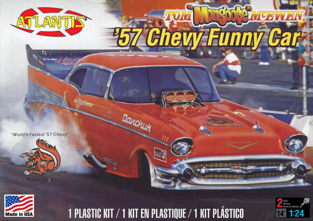 Atlantis Models H7172 1/24 Funny Car: 57 Chevy (8950411919597)