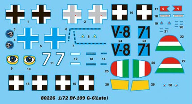 Hobby Boss 1/72 Bf109 G-6 (late) (3)