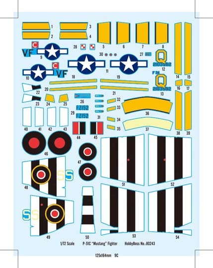 Hobby Boss 1/72 P-51C Mustang Fighter (6)