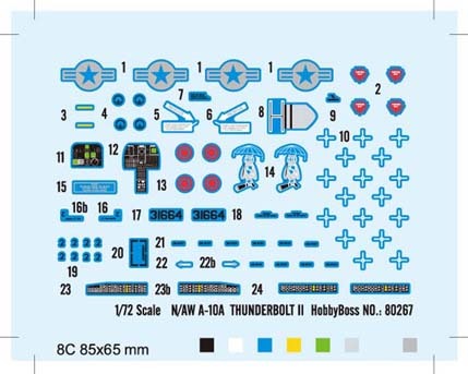 Hobby Boss 80267 1/72 N/AW A-10A THUNDERBOLT II (9120463028461)