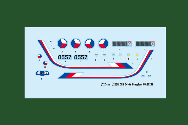 Hobby Boss 80282 1/72 Czech Zlin Z-142 (9120463061229)