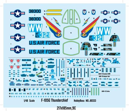 Hobby Boss 1/48 F-105G Thunderchief (6)