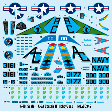 Hobby Boss 1/48 A-7A Corsair II (10)