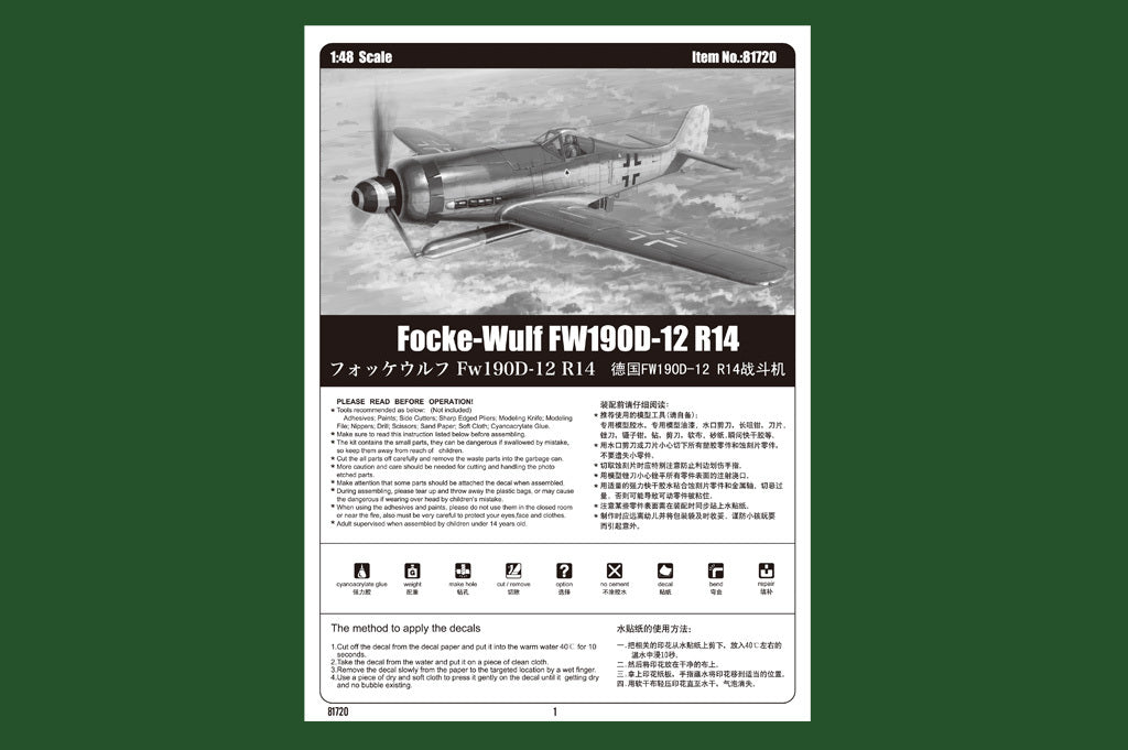 Hobby Boss 1/48 Focke-Wulf FW190D-12 R14 (5)