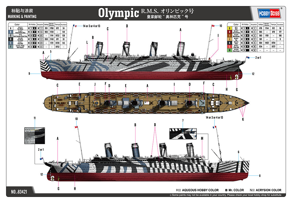 Hobby Boss 83421 1/700 Olympic (9120464896237)