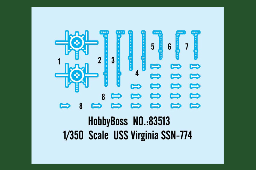 Hobby Boss 83513 1/350 Virginia SSN-774 - Hobby City NZ