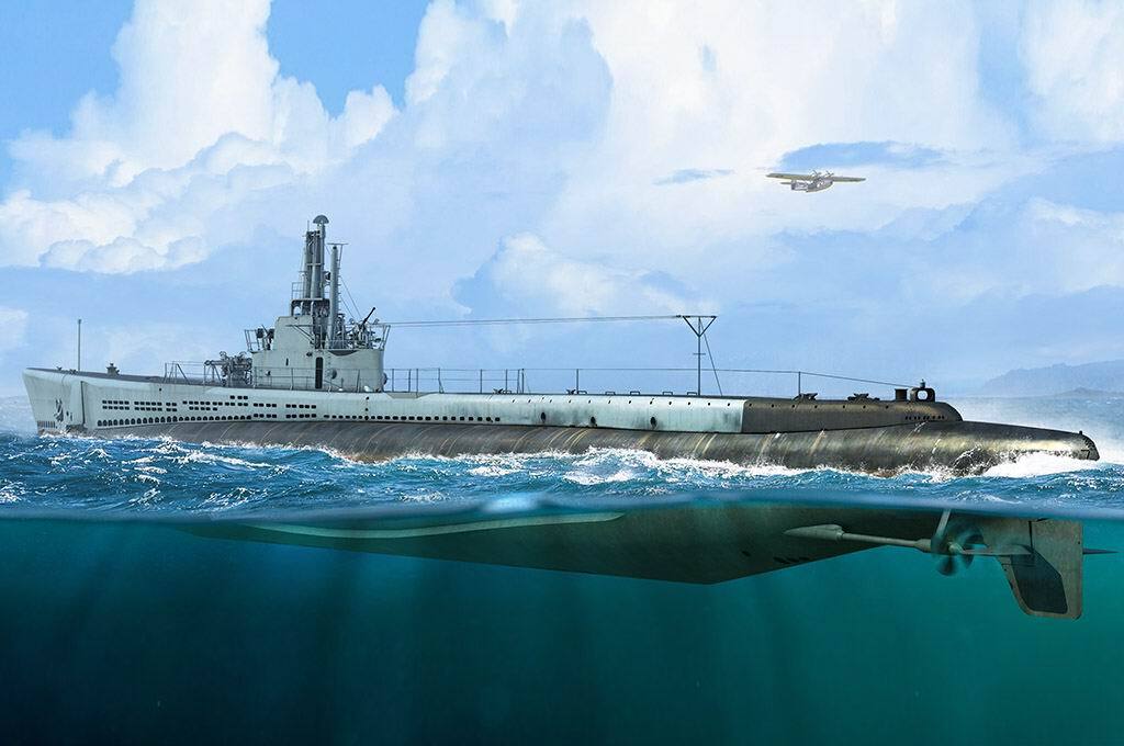 Hobby Boss 83524 1/350 USS Gato SS-212 1944 (8966343098605)