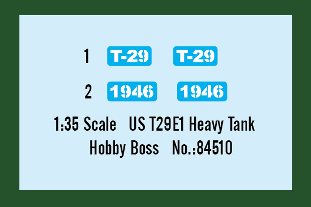 Hobby Boss 1/35 T29E1 Heavy Tank (10)