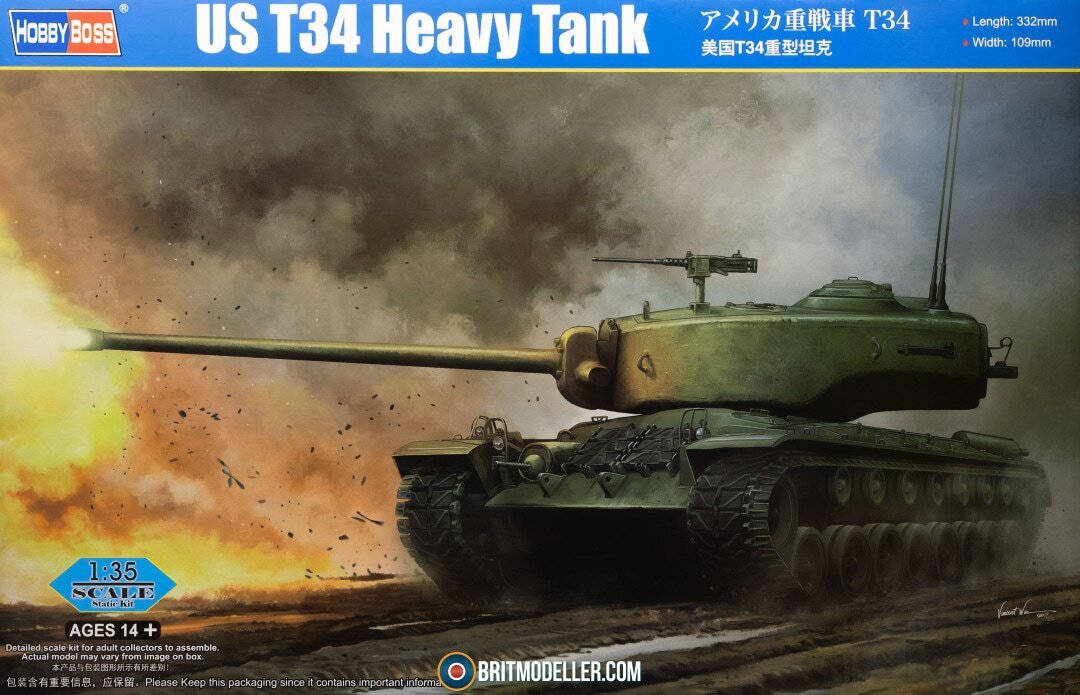 Hobby Boss 84513 1/35 US T34 Heavy Tank (8966345392365)
