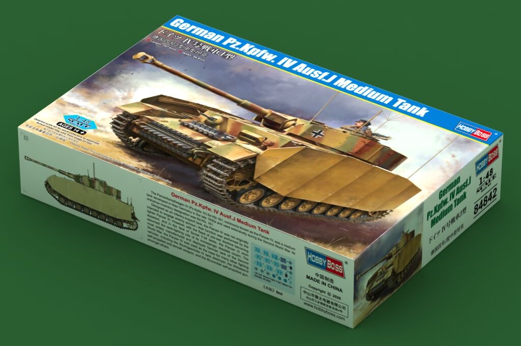 Hobby Boss 84842 1/48 German Pz.Kpfw. IV Ausf.J Medium Tank (9120465780973)