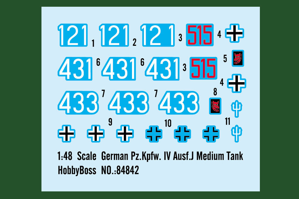 Hobby Boss 84842 1/48 German Pz.Kpfw. IV Ausf.J Medium Tank (9120465780973)