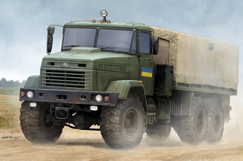 Hobby Boss 85512 1/35 Ukraine KrAZ-6322 Soldier Cargo Truck (8966348374253)