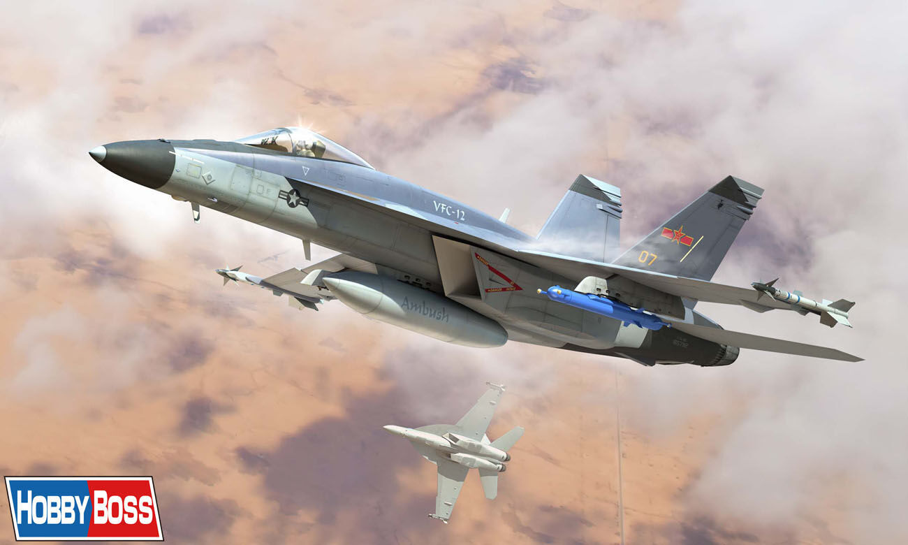 Hobby Boss 85818 1/48 F/A-18E Super Hornet VFC-12 (8966349357293)