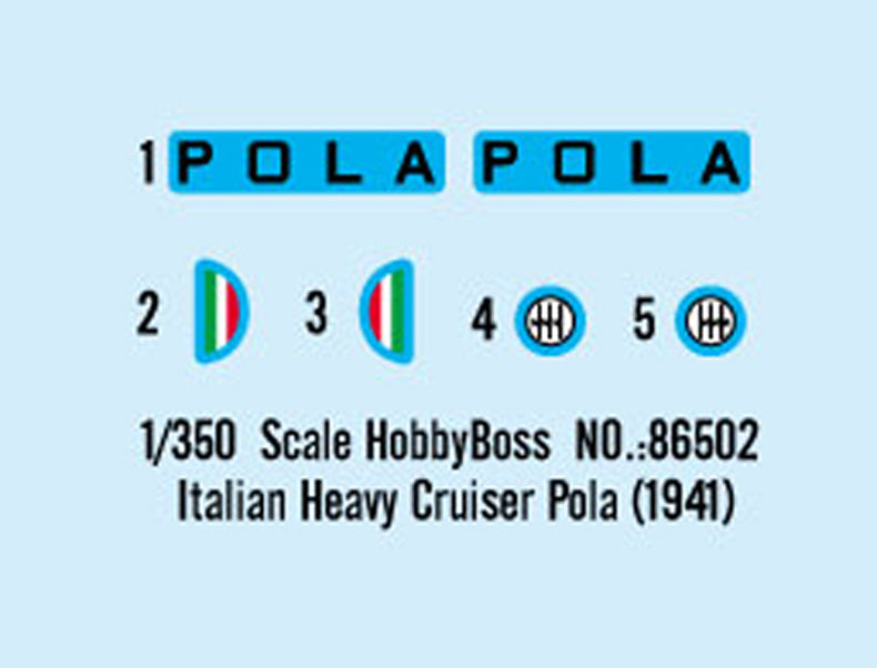 Hobby Boss 1/350 Italian Heavy Cruiser Pola (1941) (4)