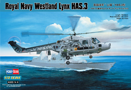 Hobby Boss 87237 1/72 Royal Navy Westland Lynx HAS.3 (9120466010349)