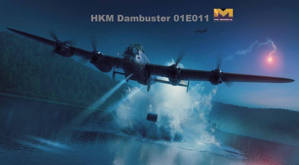 Hong Kong Models HKM01E011 Lancaster MK III Dambuster Plastic Model Kit