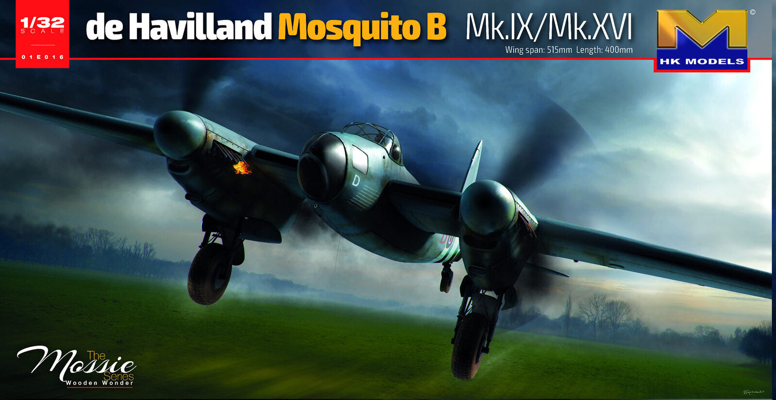 Hong Kong Models HKM01E016 1/32 Mosquito B. MK IX, XVI (8966355124461)