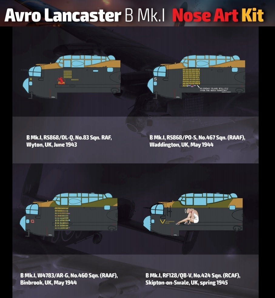 Hong Kong Models HKM01E033 Lancaster B Mk.I Nose Art Plastic Model Kit