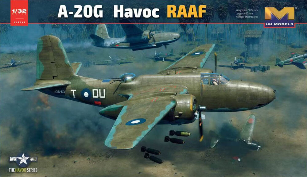 Hong Kong Models HKM01E042 A-20 Havoc RAAF Plastic Model Kit