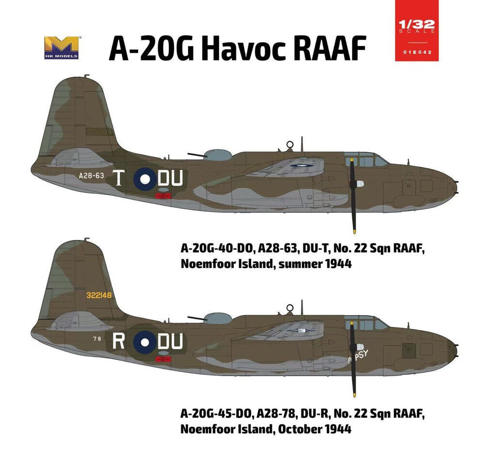 Hong Kong Models HKM01E042 A-20 Havoc RAAF Plastic Model Kit