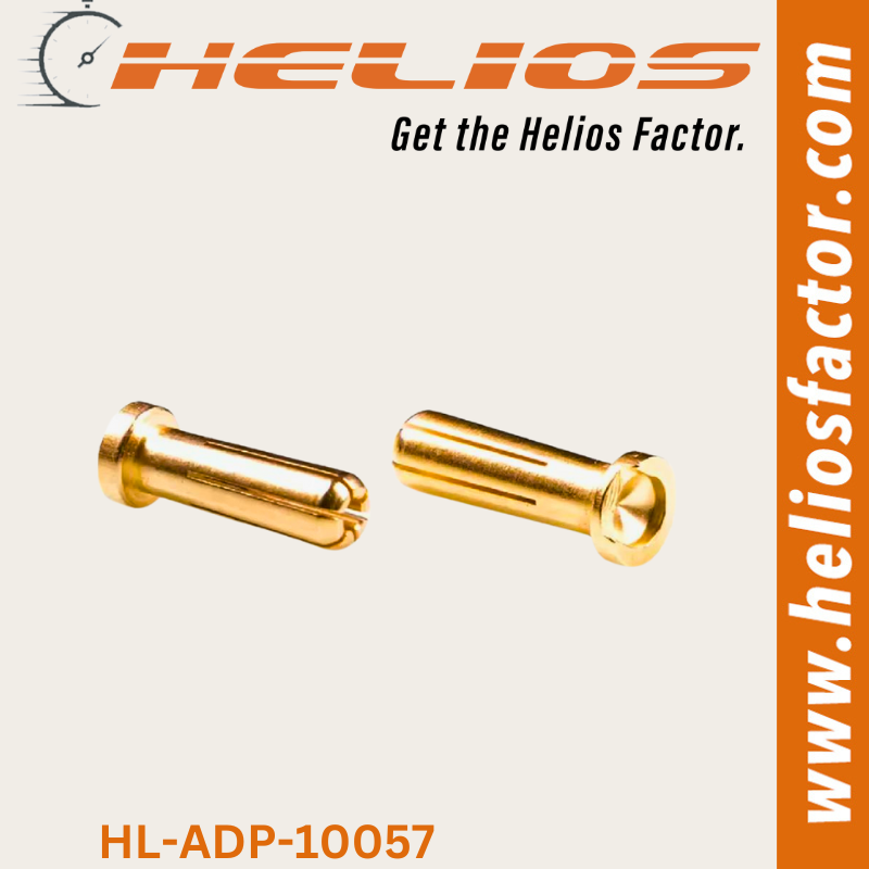 Helios - Connector - 5mm Banana Plug Male Bullet  (Pair) (8689308500205)
