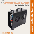 Helios Airbrush Compressor Twin Cylinder with Tank and Cover