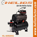 Helios Airbrush Compressor Twin Cylinder with Tank and Cover (3)