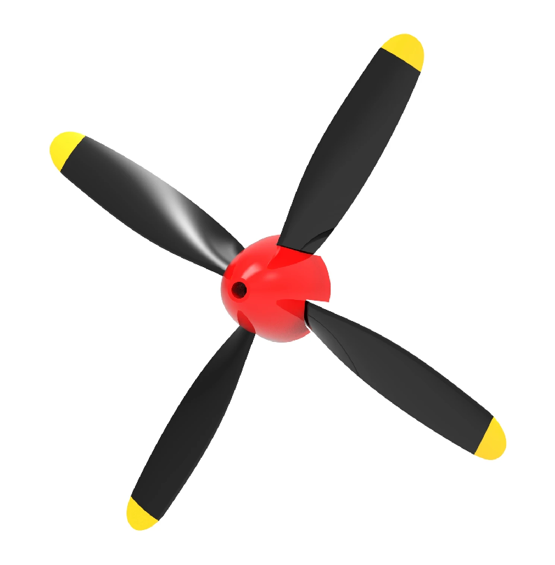 Helios - Replacement 4 Blade Propeller Set (Red Spinner) (8715263115501)