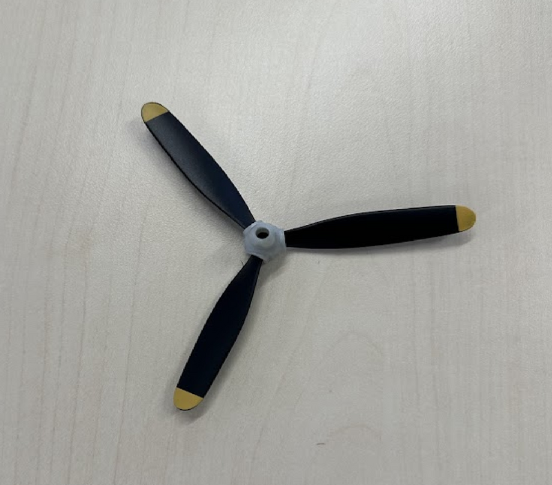 Replacement 3 blade Propeller full set For4 400mm Corsair and Thunderbolt RC Planes (8718366376173)