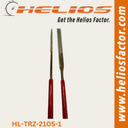 Helios 2x Set of 140mm Diamond Needle File Set (1x Rectangle & (2)