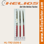 Helios 3x Set of 140mm Diamond Needle File Set (3x Flat Spear) (2)