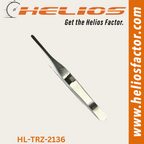 Helios Reverse Action Angled Tweezers - Flat Head - Stainless