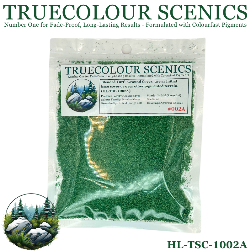 Truecolour Scenics Blended Turf Ground Cover Fine Medium 2 Standard Green (8860400156909)