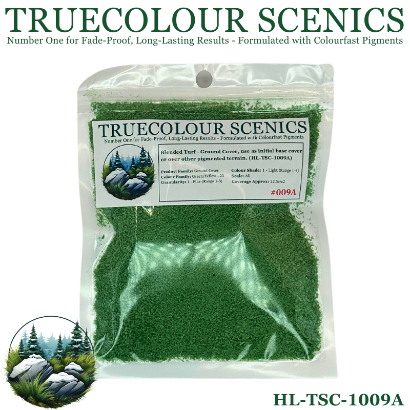 Truecolour Scenics Blended Turf Ground Cover Fine Light Green/Yellow-25 (8860400451821)