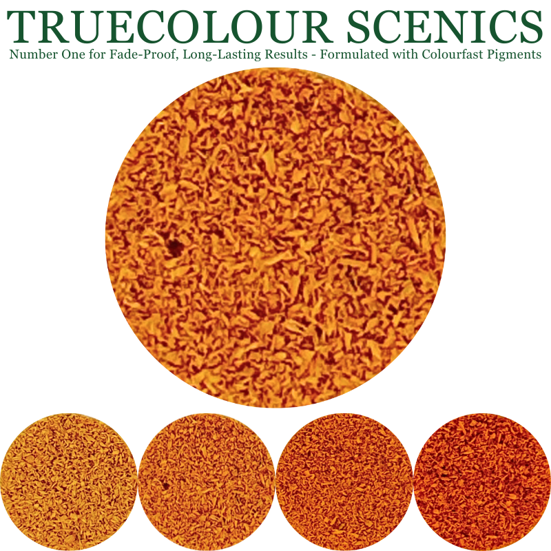 Truecolour Scenics Blended Turf Ground Cover Fine Medium 2 Burnt Orange (8860400713965)