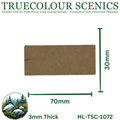 Truecolour Scenics Miniture Base (MDF) - Rectangle - 30mm(W) x 70mm(L) x 3mm(H) (8903773651181)