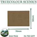 Truecolour Scenics Miniture Base (MDF) - Rectangle - 50mm(W) x 70mm(L) x 3mm(H) (8903773847789)