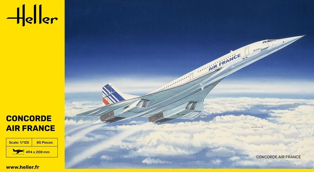 Heller 80445 1/125 Concorde Air France - Hobby City NZ
