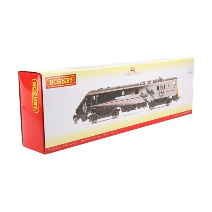 Hornby R30166 VTEC Class 91 Bo-Bo 91110 'Battle of Britain Memorial Flight' - Era 10 (8157363241197)