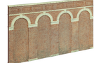 Hornby High Level Arched Retaining Walls x 2 (Red Brick)