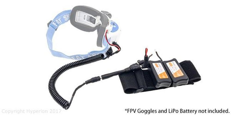 Hyperion HP-FPGOGPOWCBL2-SET FPV Headset Universal Battery Armband Holder + Exte - Hobby City NZ