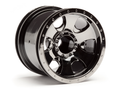 HPI Racing 105280 1/10 2.2" ST Wheels Warlock Blk/Cr (8452818698477)