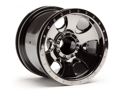 HPI Racing 105280 1/10 2.2" ST Wheels Warlock Blk/Cr (8452818698477)